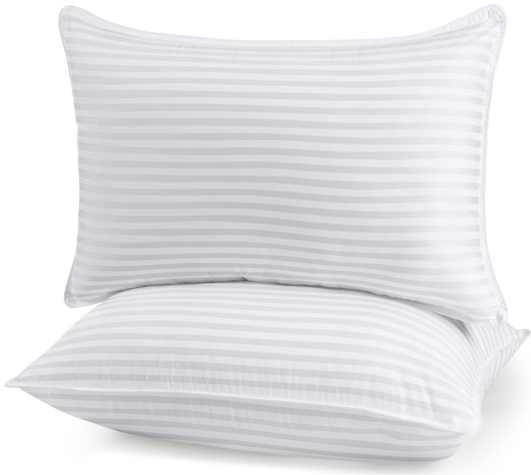 Utopia BeddingBed Pillows for Sleeping Queen Size, 1000 Grams Filled Hotel Quality Cooling Pillows for Side, Back or Stomach Sleepers (White, Set of 2)