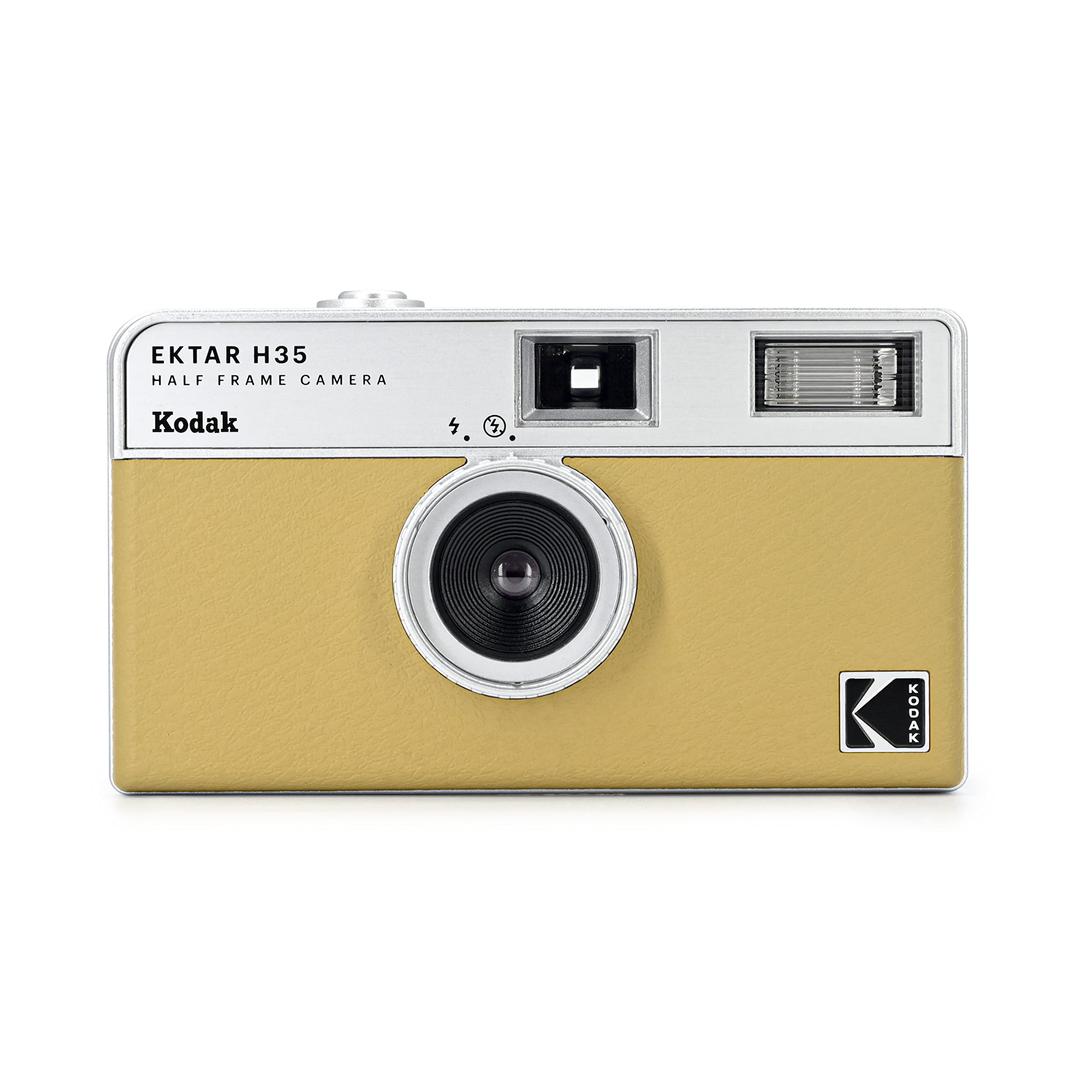 KODAKEKTAR H35 Half Frame Film Camera, 35mm, Reusable, Focus-Free, Lightweight, Easy-to-Use (Sand) (Film & AAA Battery are not Included)