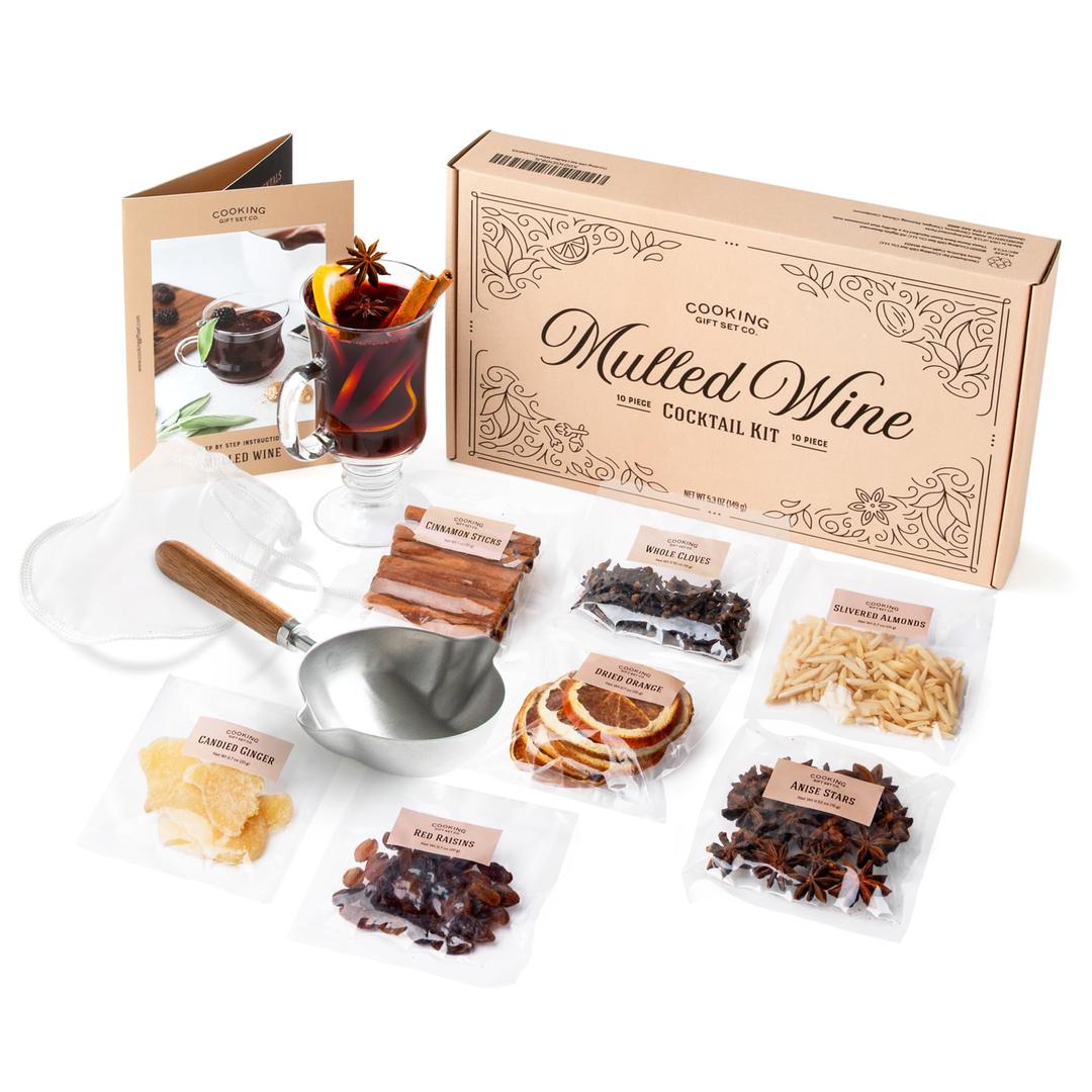 Cooking Gift Set Co. | Mulled Wine Gift Set | Unique Gifts Wine Accessories, Food & Beverage Gifts, Cooking Gadgets Holiday Gifts, Wine Gifts for Women, Christmas Gift Ideas, Wine Making Kit