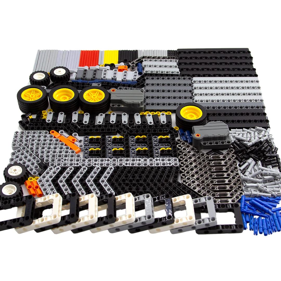 Technic Parts Group EV3 Replacement Building Block Parts Regular-Sized Mechanical Parts Include Brick,Bush,Technic Pin.