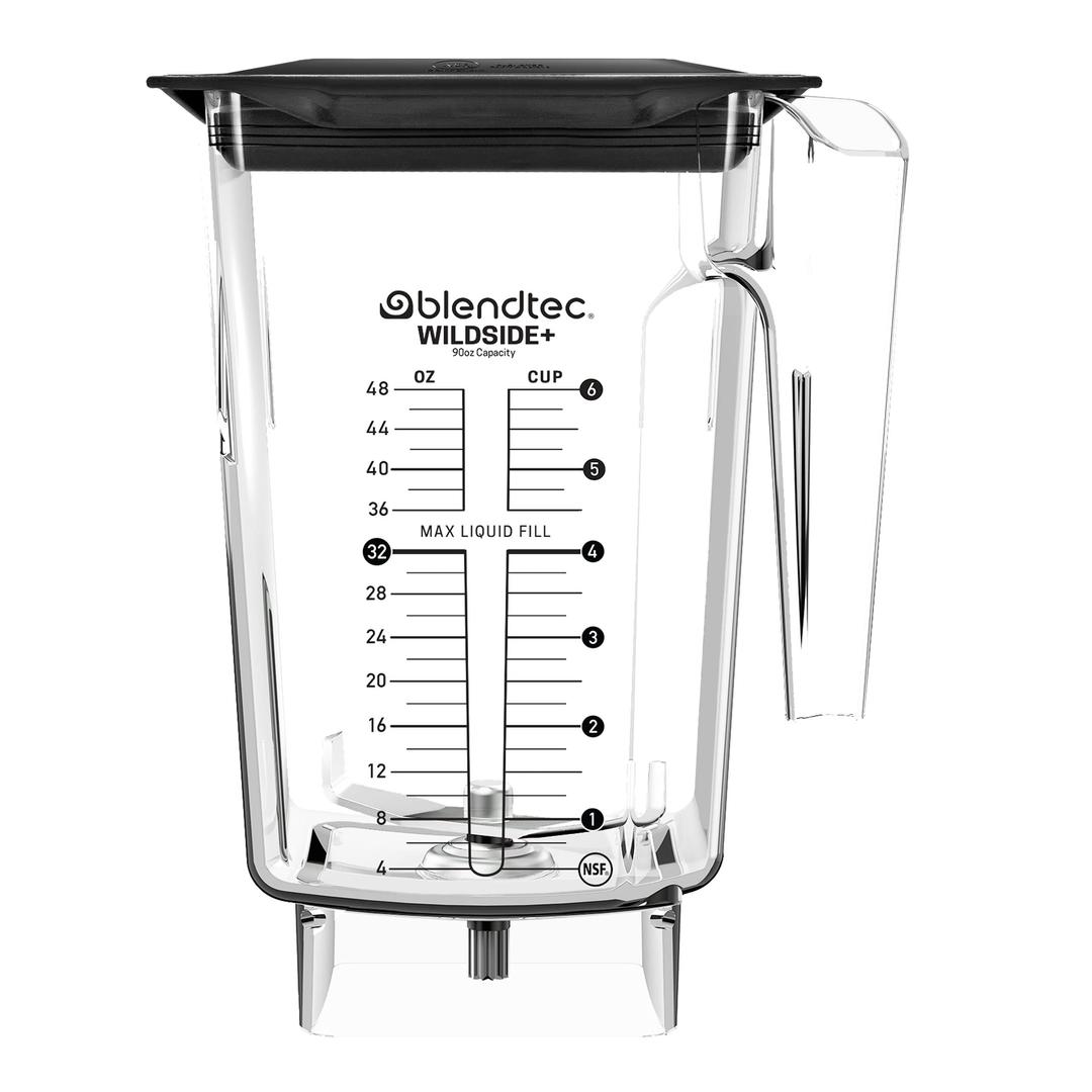 Blendtec 90 oz WildSide Jar, Commercial Grade - Five-Sided Replacement Blender Jar - Compatible with Blendtec Blenders - 36 oz Blending Capacity - Clear