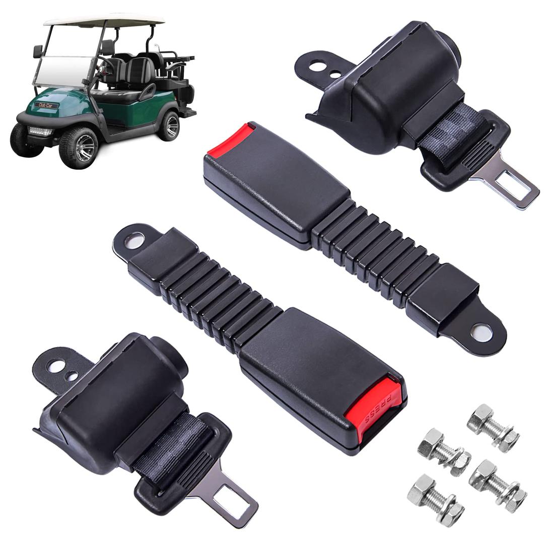 Golf cart seat Belts, Retractable, Universal,for EZGO, Club Car, Go Kart,UTV, Buggies and Bus-Set (2pcs)