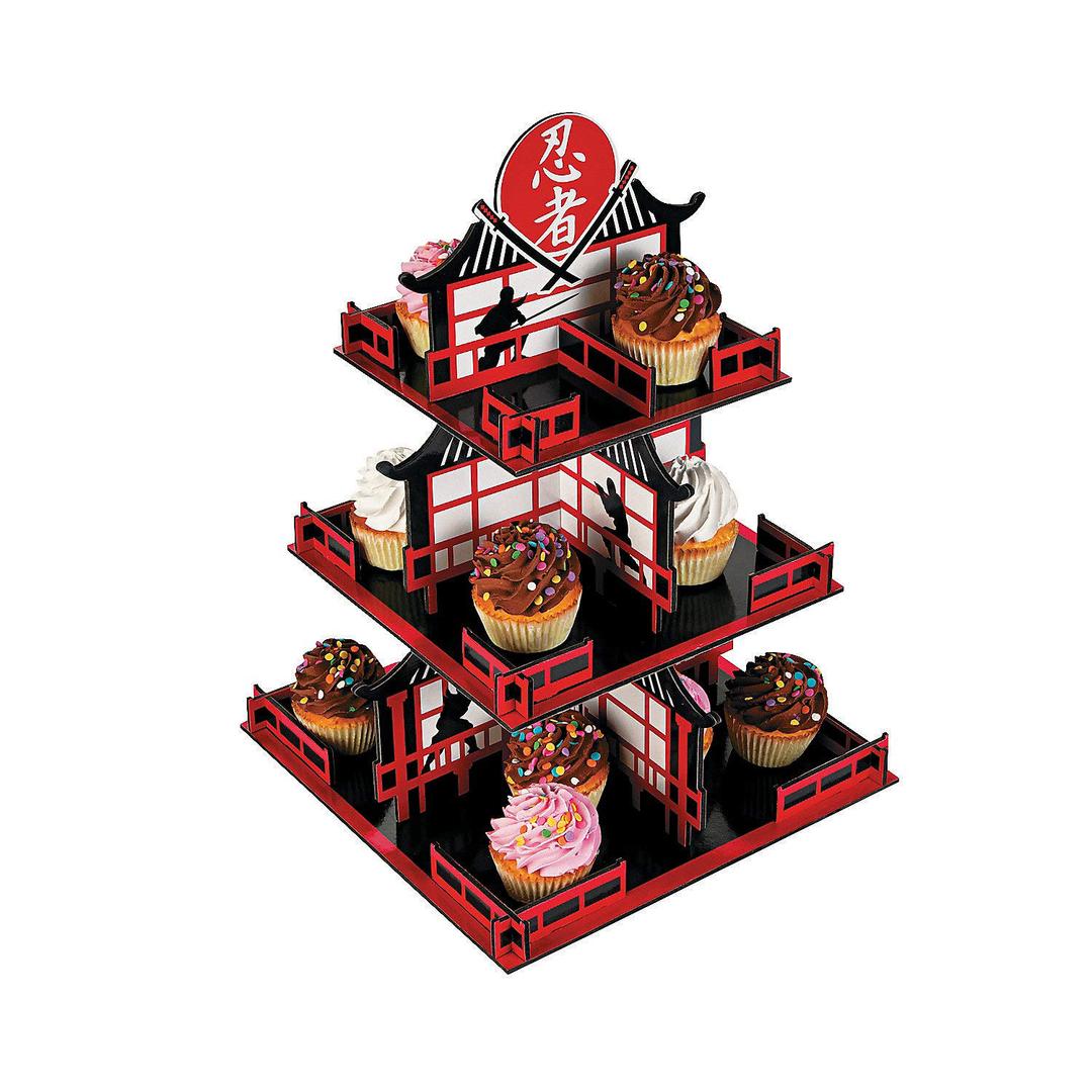 Ninja Cupcake Stand (3 tiers) Ninja Birthday Party Supplies