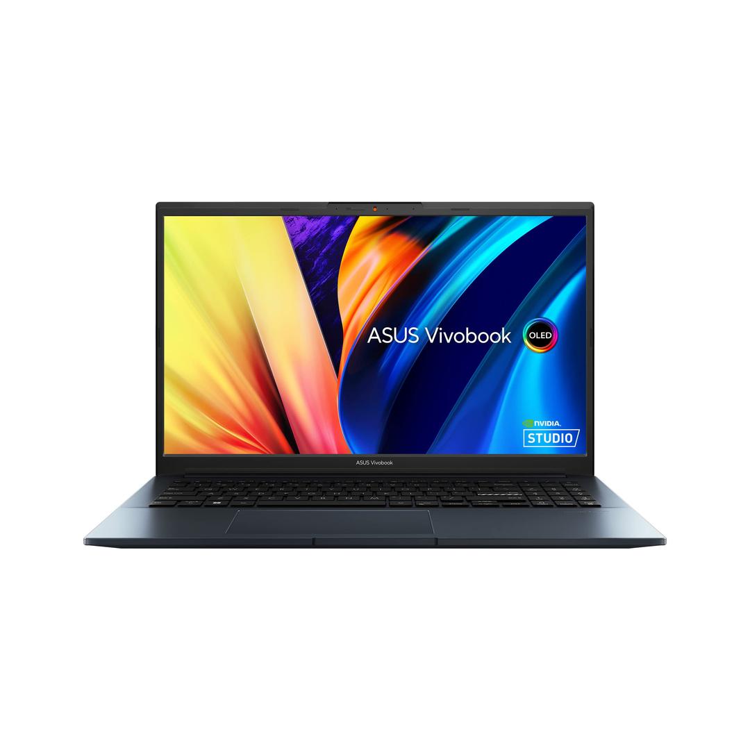 ASUS Vivobook Pro 15 OLED Laptop, 15.6” 2.8K OLED Display, AMD Ryzen 7 6800H Mobile CPU, NVIDIA GeForce RTX 3050 GPU, 16GB RAM, 512GB SSD, Windows 11 Home, Quiet Blue, M6500RC-DB71