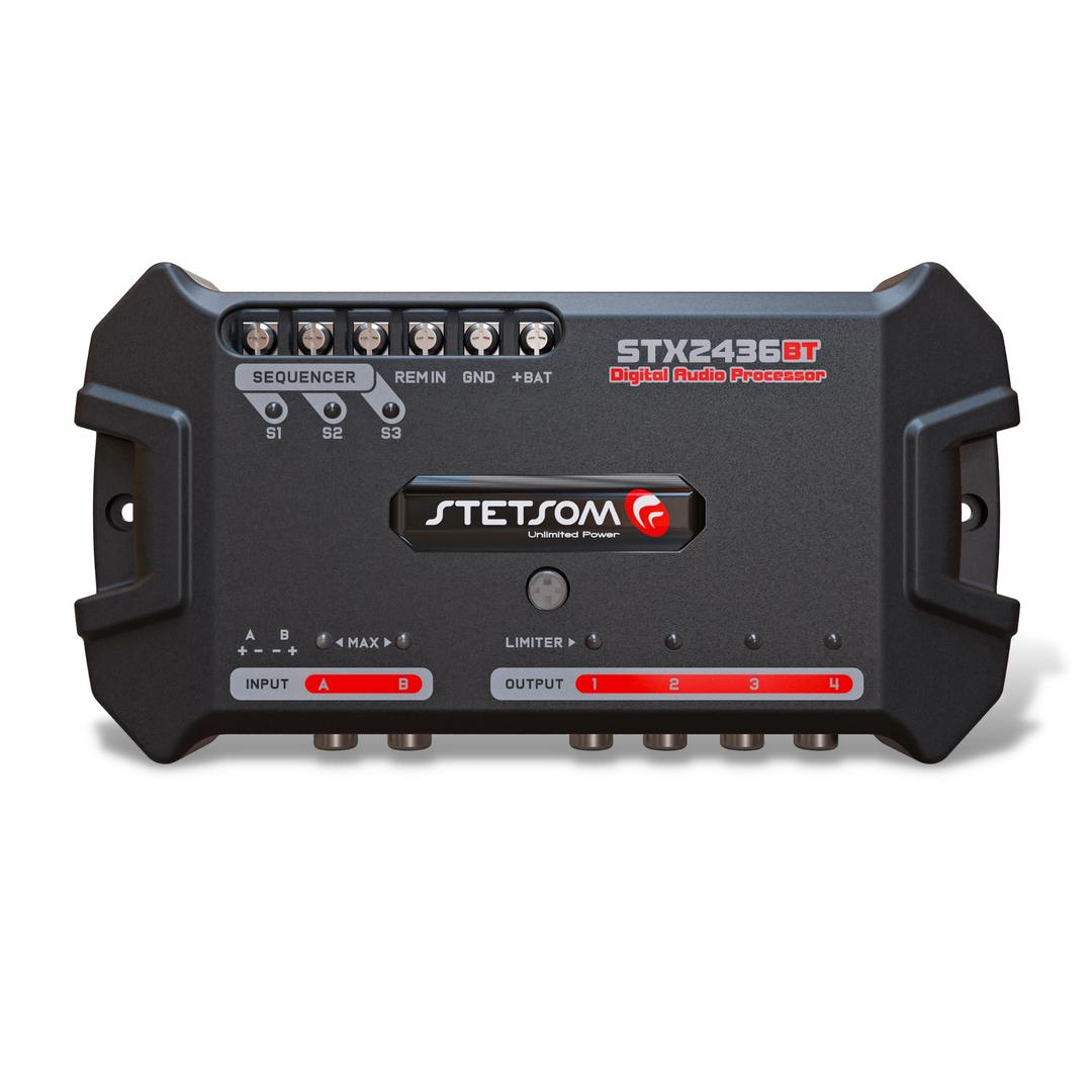 StetsomSTX 2436 Bluetooth DSP PRO - Digital Signal Processor, DSP PRO, Equalizer, Exclusive APP, Band Graphic, High Precision Crossover, Filters, Voltmeter, Limiter, Digital Audio Processor