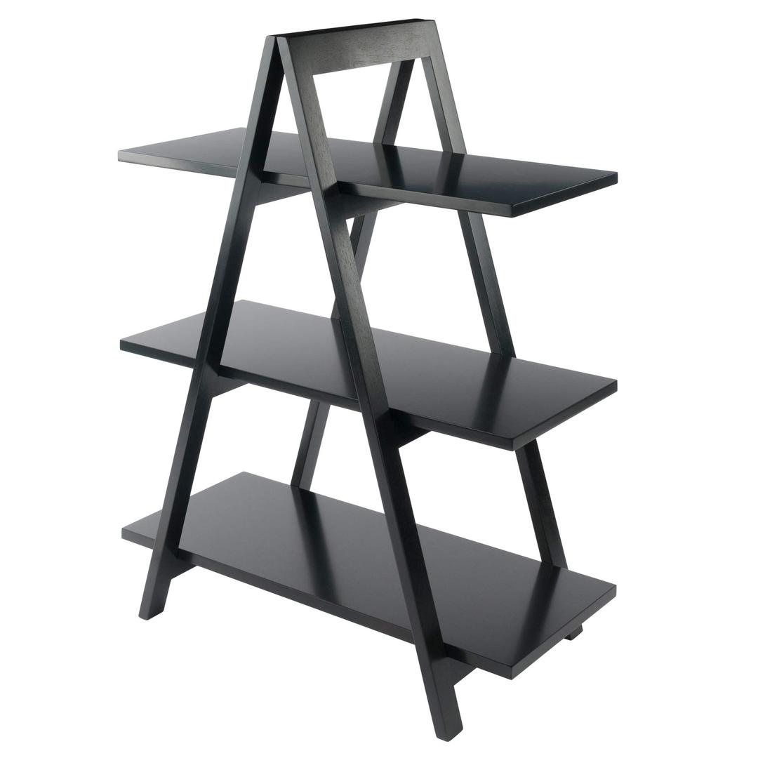 Winsome MDF A-Frame 3-Tier Shelf, Black (20130)