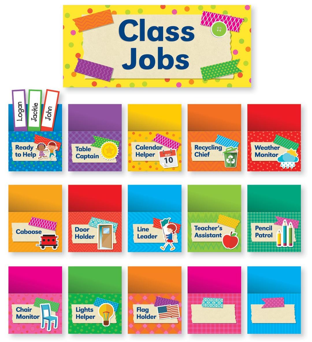 Tape It Up!: Class Jobs Bulletin Board Misc. Supplies – January 9, 2017