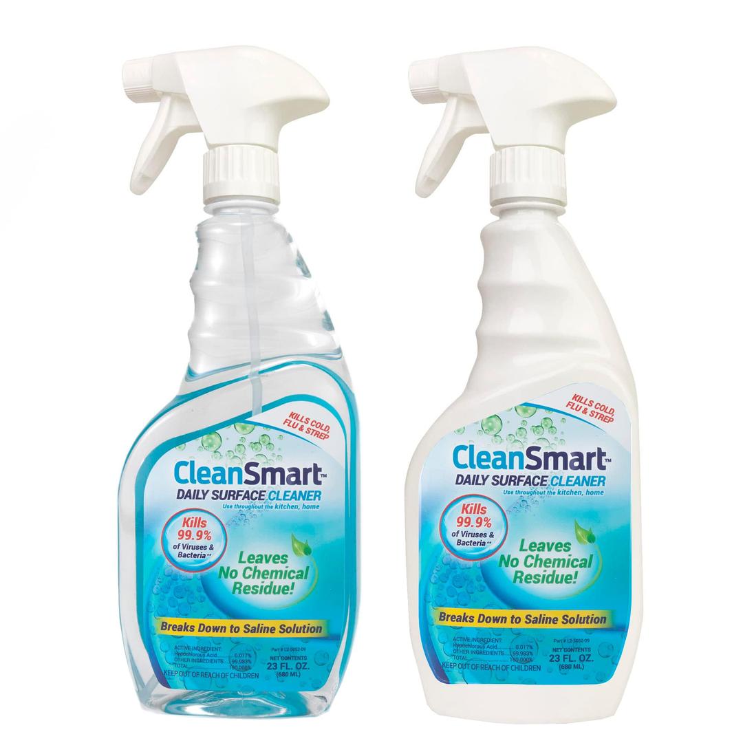 CleanSmart Daily Surface Cleaner and Pet-safe Disinfectant, Kills 99.9% of Viruses & Bacteria, 23 ounce Spray (pack of 2)