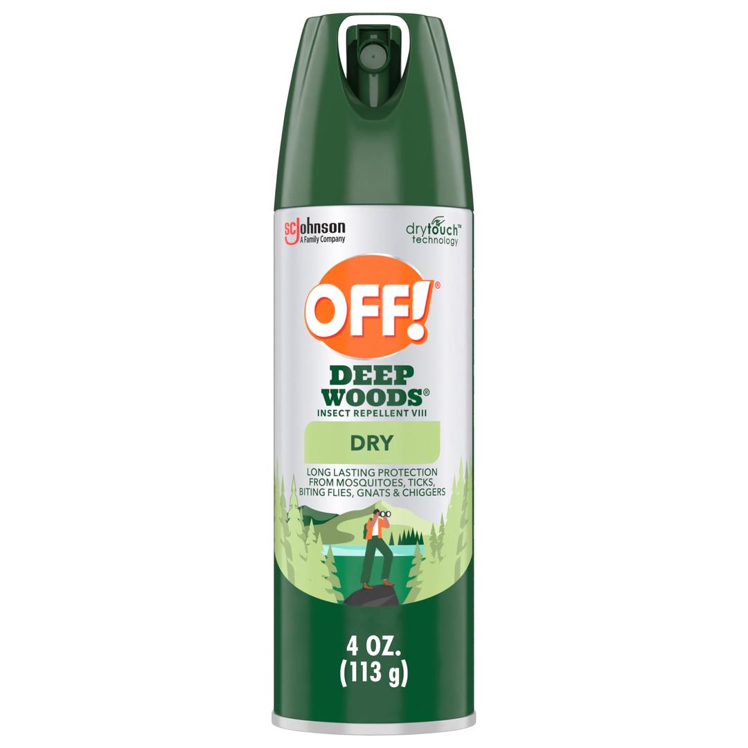 OFF!Deep Woods Insect Repellent Aerosol, Dry, Non-Greasy Formula, Bug Spray with Long Lasting Protection from Mosquitoes, 4 oz