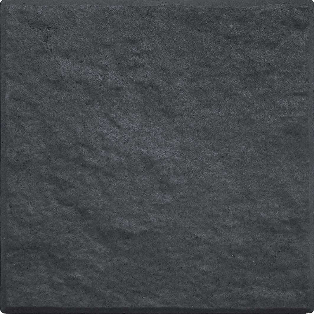 ECO GARDEN Square Recycled Rubber Stepping Stone, Slate