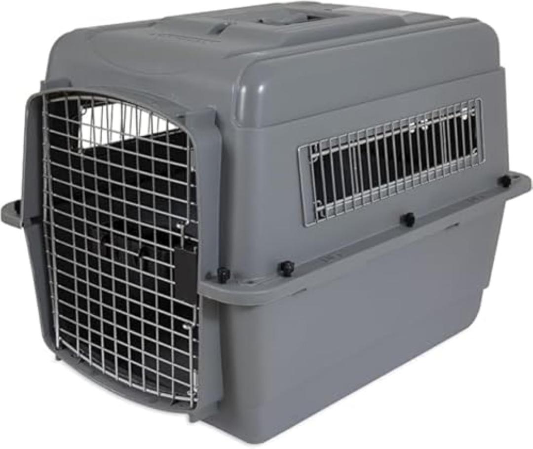 Petmate Sky Kennel - IATA Compliant and Airline Approved Dog Crate for Pets 15-30 lbs - Perfect for Car and Air Travel - Heavy-Duty Plastic Construction - Made in USA - 28 Inches