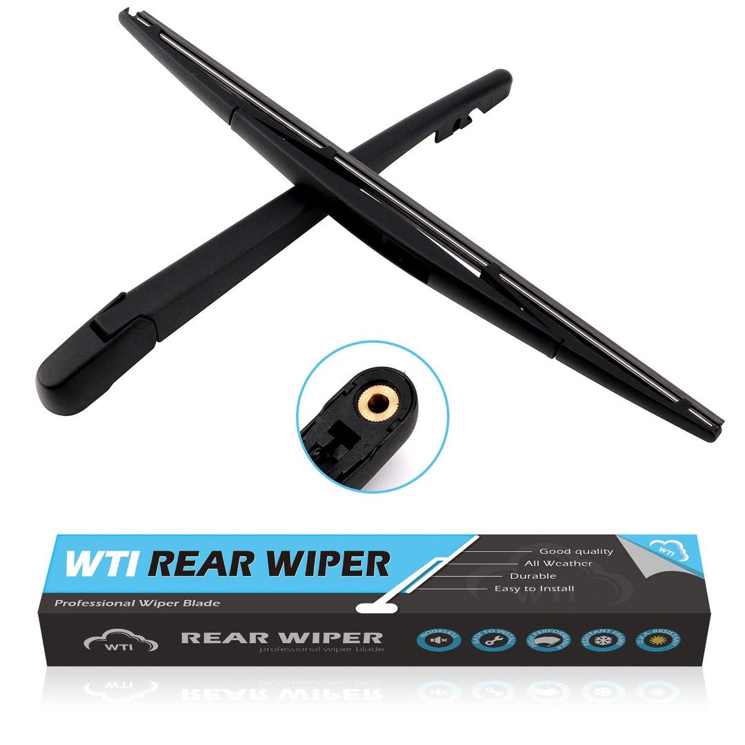 WTI Rear Wiper Arm Blade Set Compatible With Honda CRV 2007-2011 CR-V SUV Rear Windshield Window Wiper Kits Assembly New Replacement Accessories Parts Fit 76720SWA003 76720-SWA-003