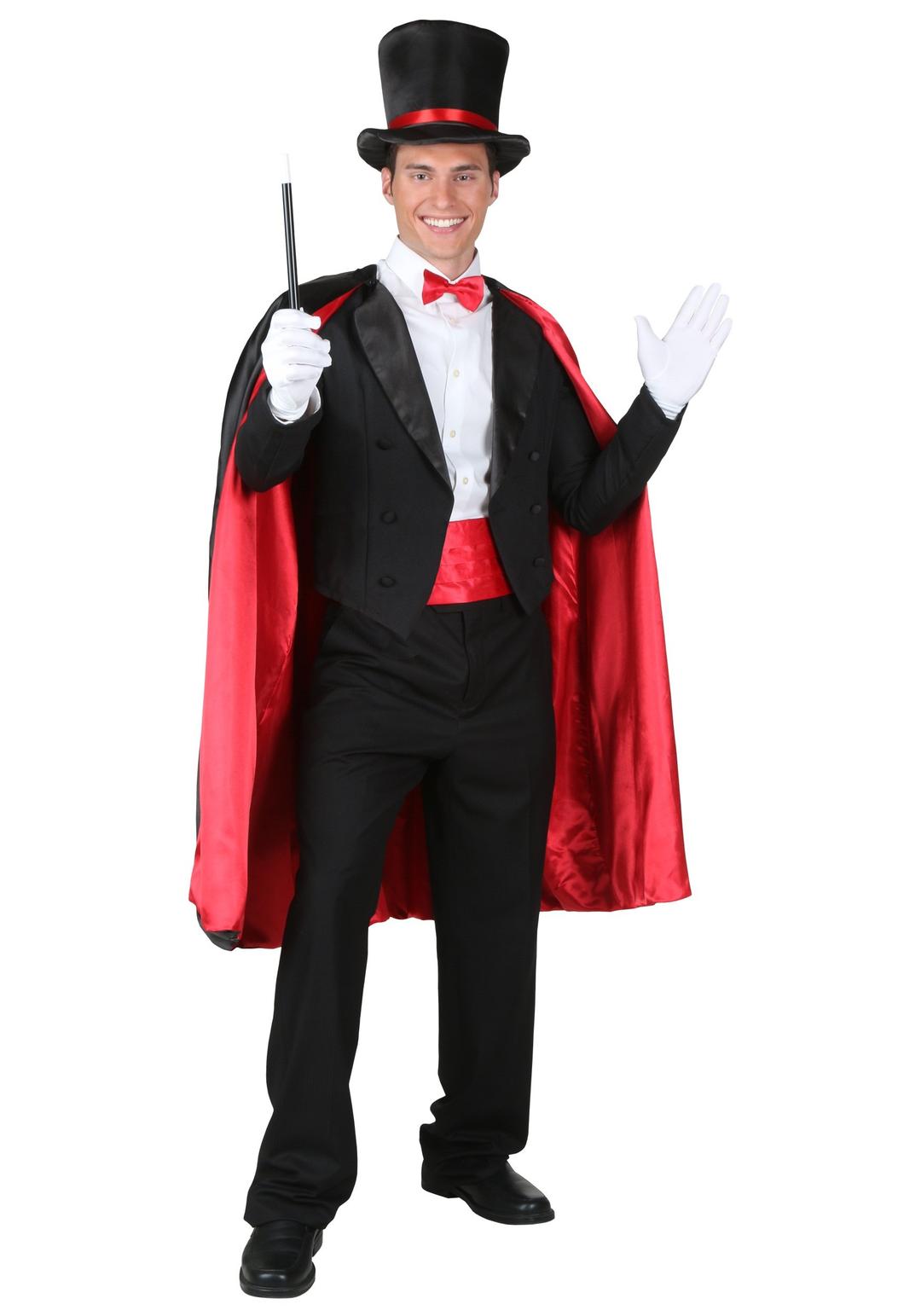 Adult Magician Costume Top Hat Magician Outfit