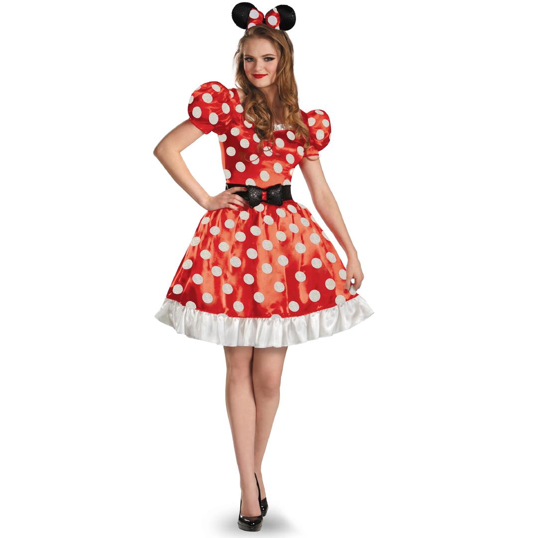 Disney Disguise Women's Red Minnie Mouse Classic Costume