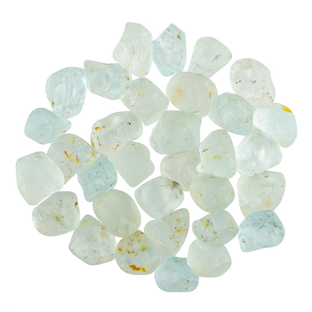 100cts Natural Raw White Topaz Gemstones, Wholesale Rough Topaz Stones, Jewelry Making, Chakra & Healing Crystals, Birthstone, Tumbling, Gem Collection - 15 to 16pcs