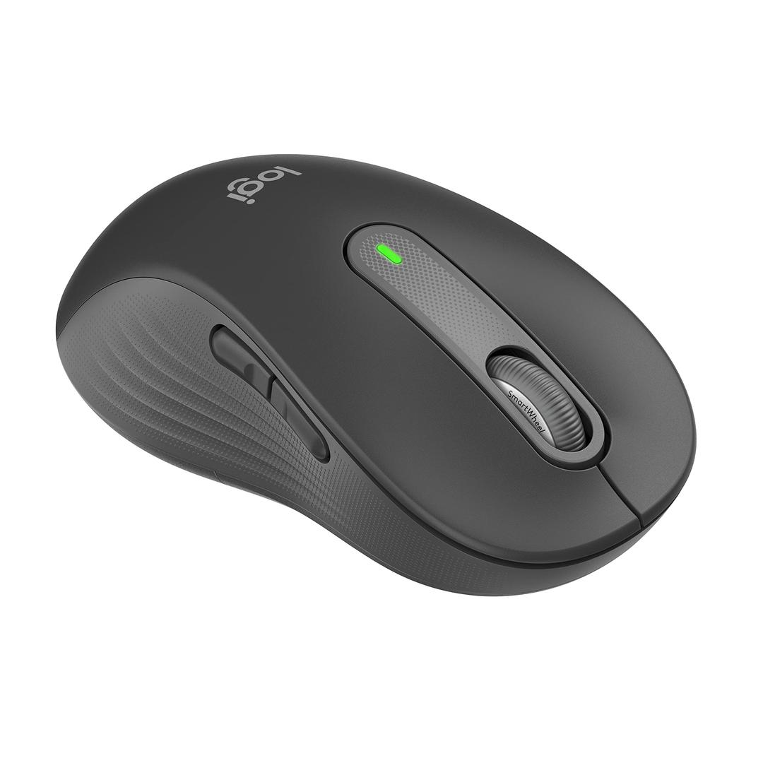 Logitech Signature M650 L Left Wireless Mouse - For Large Sized Left Hands, 2-Year Battery, Silent Clicks, Customizable Side Buttons, Bluetooth, for PC/Mac/Multi-Device/Chromebook - Graphite