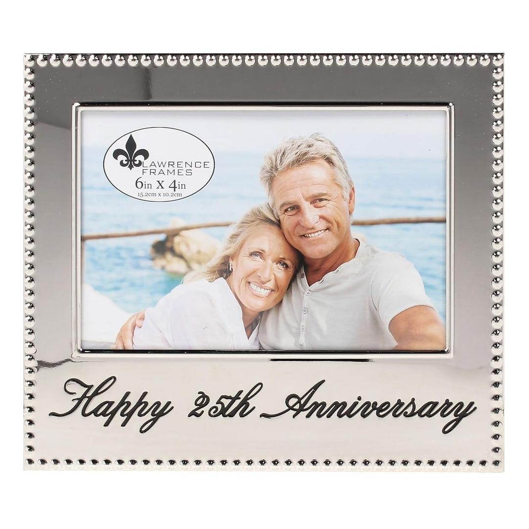 Lawrence Frames 4x6 Happy 25th Anniversary Picture Frame (290064)