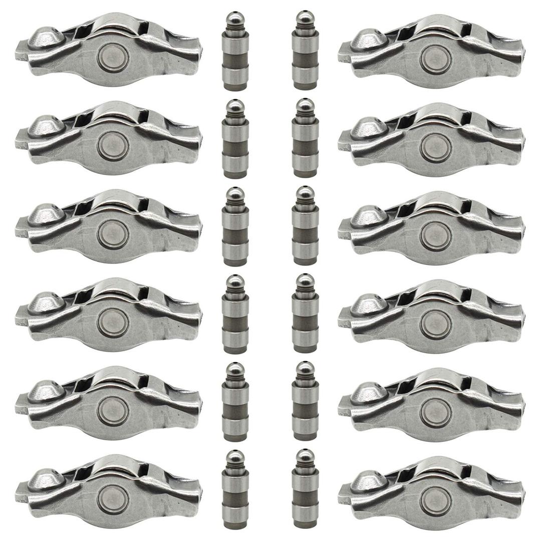 Rocker Arm and Lifter Kit 12 Pcs for ChrysIer 200 300 Compatible with Dodge Ram 1500 Challenger Charger Journey Avenger for Jeep Grand Cherokee Wrangler 3.6 2011-2020 Replace Mopar 5184296AH 5184332AA