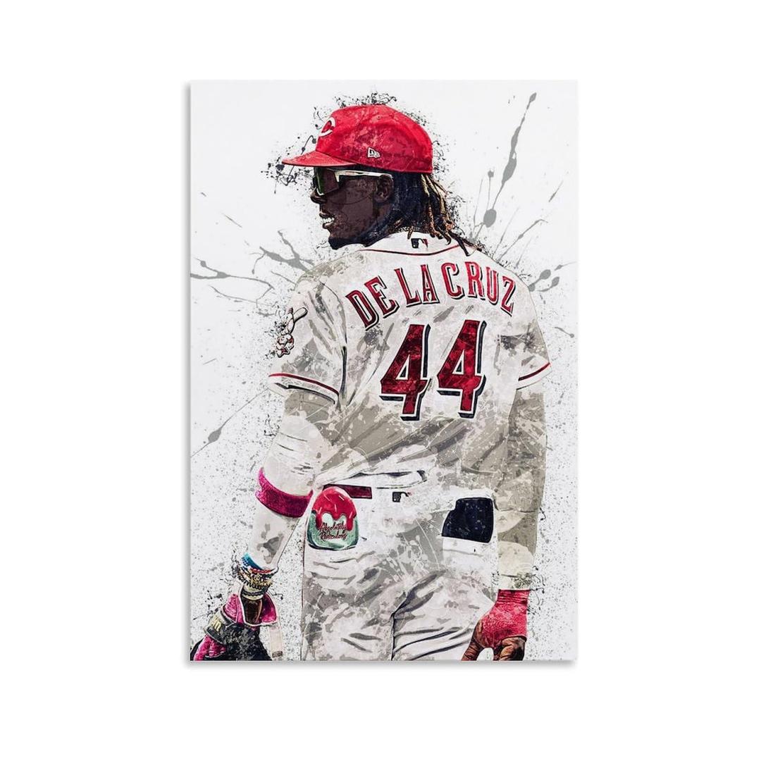 FANCHUANG Elly De La Cruz Poster Baseball Posters Canvas Wall Art For Home Decor Unframe-style 12x18inch(30x45cm)