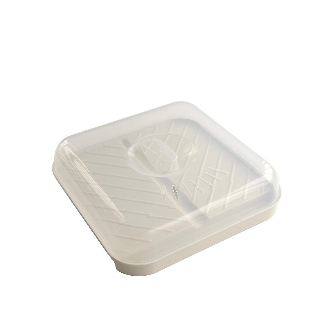 Nordic Ware - 60173 Nordic Ware Slanted Bacon and MeatTray, with Lid, White