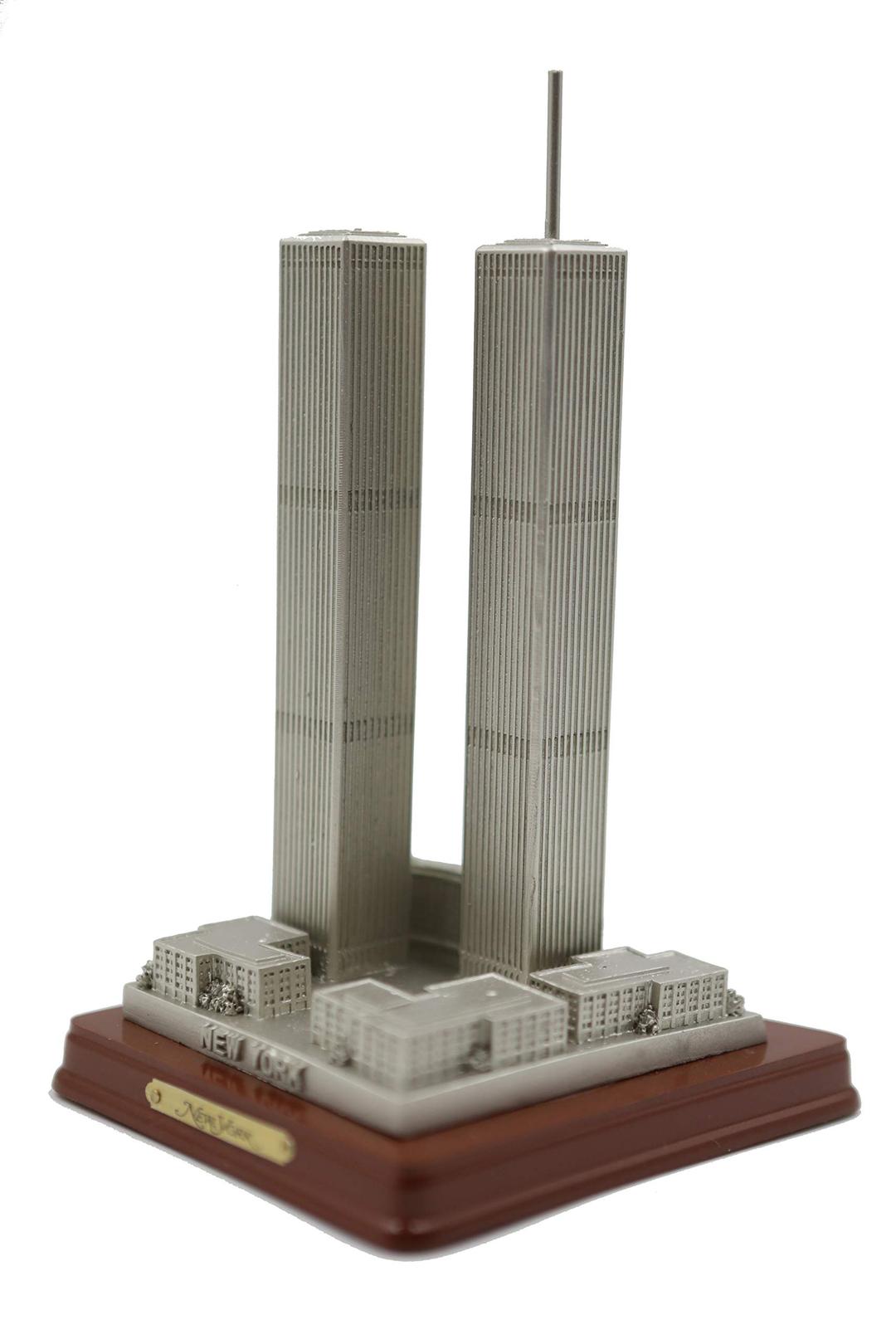 ZIZO World Trade Center Twin Towers New York City Historical Symbol of Hope& Friendship Freedom Replica 8 inches 3D statues