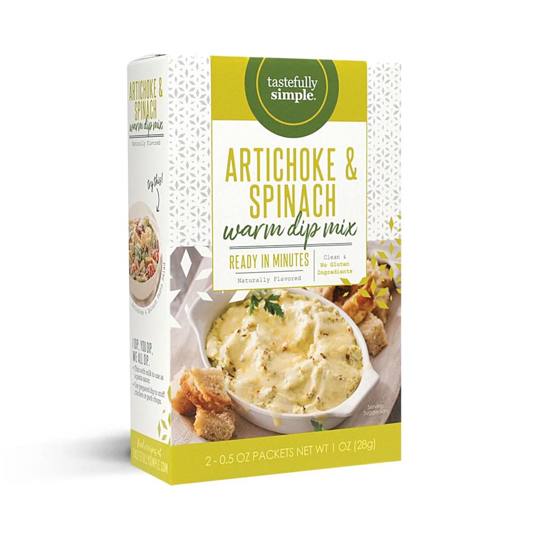 Tastefully Simple Artichoke and Spinach Warm Dip Mix, 0.5 Ounce (Pack of 2)