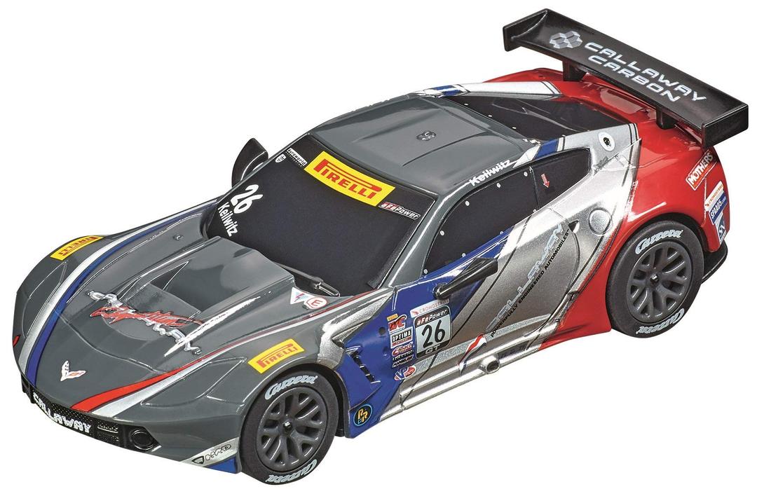 Carrera64161 Chevrolet Corvette C7.R GT3 Callaway Competition USA No. 26 1:43 Scale Analog Slot Car Racing Vehicle for Carrera GO!!! Slot Car Race Tracks