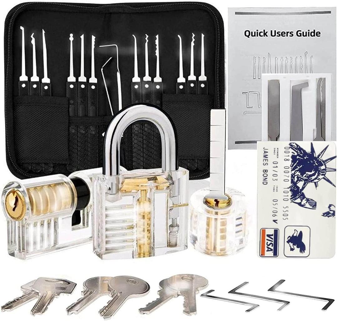 Solid Brass pad Lock with The Same Key (34 Pieces) Set, Solid Lock with (25mm Pick) Wide Lock Body, Used for Key Padlocks of Tool Kit Boxes, Luggage, School lockers and Backpacks.