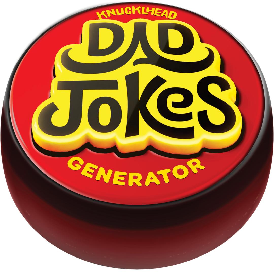 Gifts for Fathers and Dads - Features 50+ Funny Dad Jokes Button - Father's Gift Ideas for Father Day - Birthday Present from Wife, Son, Daughter, Kids - Fun Silly Joke Gag Toy Gifts for Men Novelty