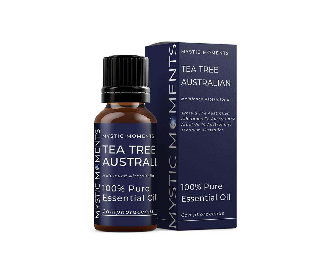 Mystic Moments | Tea Tree Australian Essential Oil 10ml - Pure & Natural Oil for Diffusers, Aromatherapy & Massage Blends Vegan GMO Free