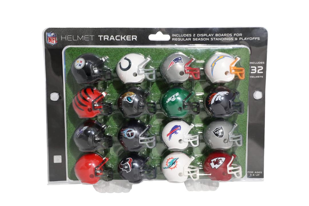 Riddell 32 Piece NFL Helmet Tracker Set - gumball size helmets - All NFL current Logo's - New 2022 Set