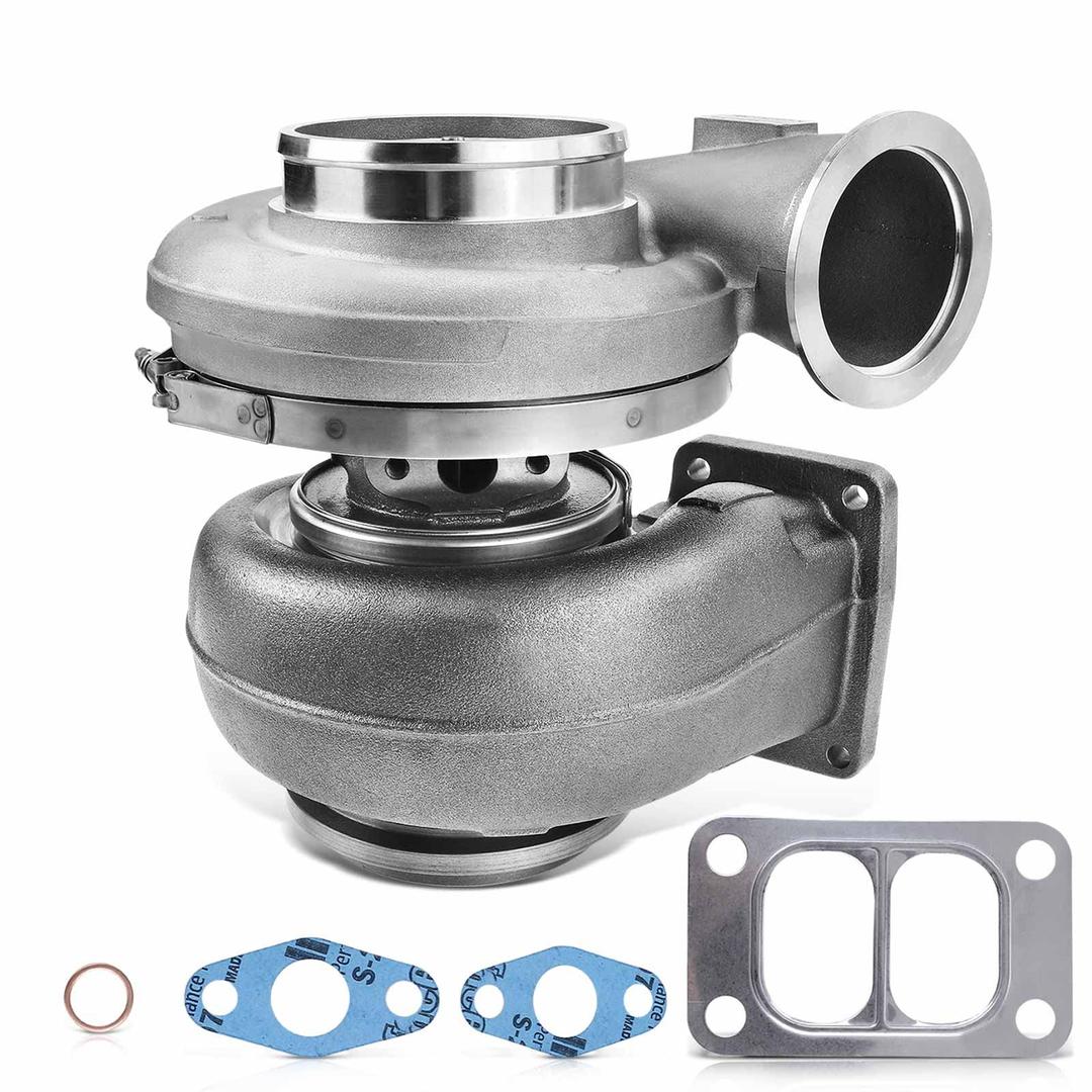 A-Premium Complete Turbo Turbocharger Kit, with Gasket, Compatible with Detroit Diesel Series 60 12.7LD 2000-2008, Replace# 171702, 23518588, 23518597