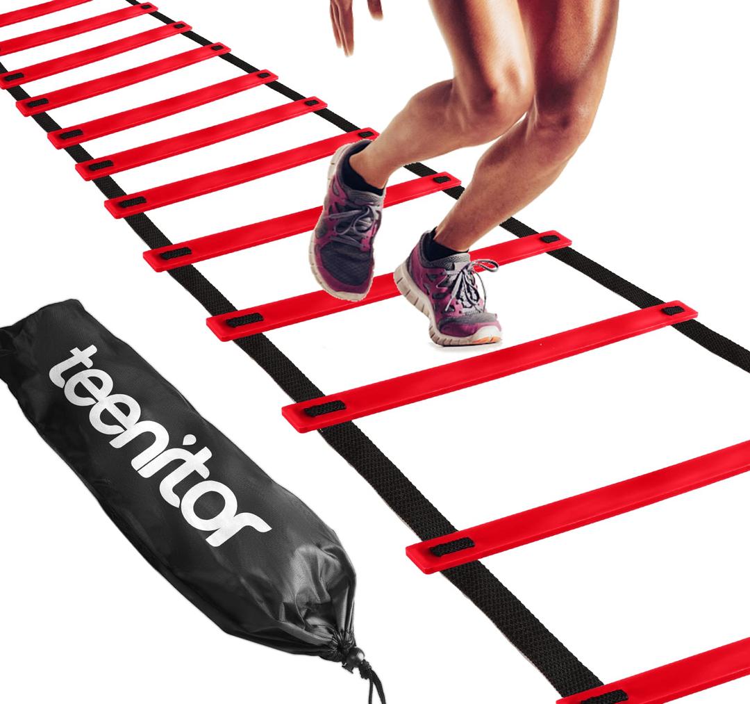 Teenitor Agility Ladder Speed Ladder Training Ladder for Soccer, Speed, Football Fitness Feet Training Carry Bag Agility Training Equipment