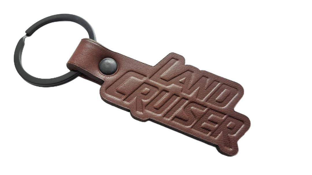 Handmade Embossed Leather Keychain Keyring Compatible with Cruiser Key Fob