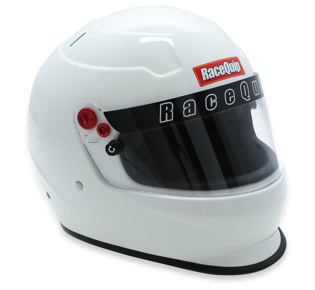 RaceQuip Full Face Helmet PRO20 Series Snell SA2020 Rated Gloss White Medium 276113