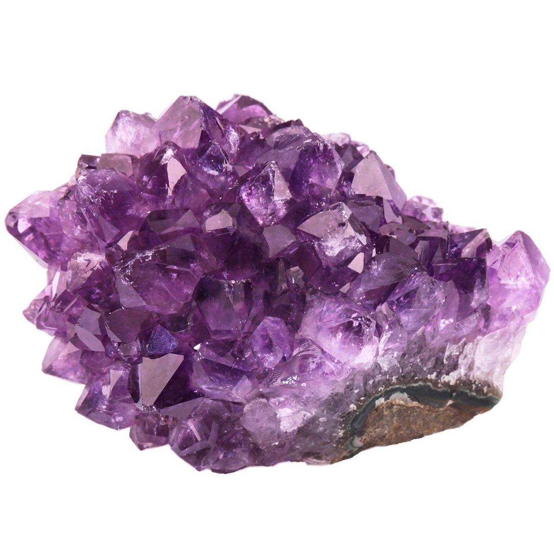 rockcloud Natural Purple Amethyst Quartz Crystal Cluster Geode Druzy Home Decoration Gemstone Specimen