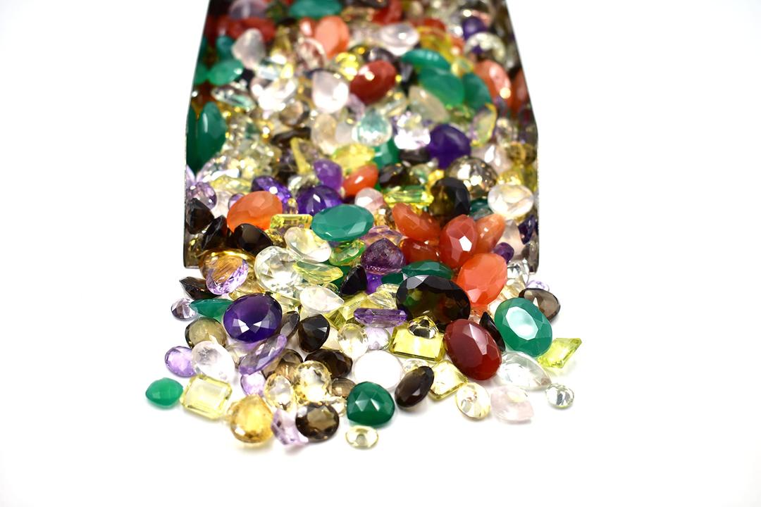 100+ Carats Loose Mixed Gems Wholesale Lot. Natural Faceted Semi Precious Gemstones. KantaIncorporation Loose Gemstone