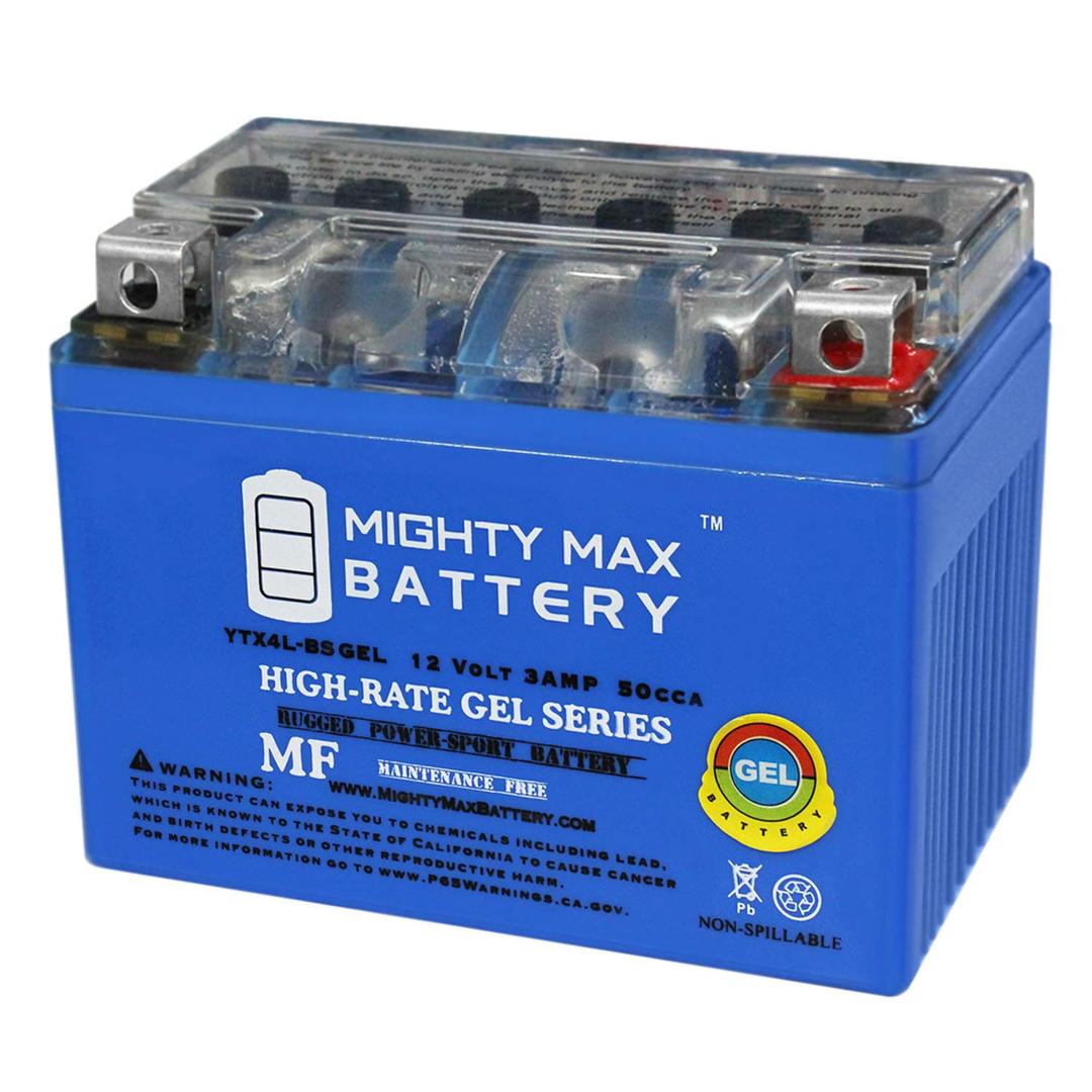 Mighty Max Battery YTX4L-BS GEL Replacement Battery compatible with KTM 300 XC-W Six Days 2016-2018