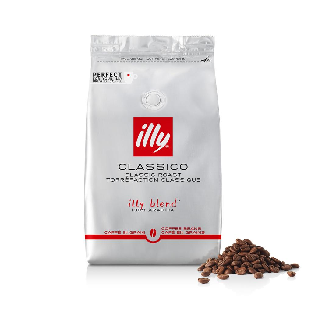 illyCoffee - Classico Coffee Beans - Medium Roast - 100% Arabica Coffee Beans - Whole Beans - Ideal for Moka Pots, Filter Coffee, Espresso and Lungo Coffees - 500g Refill Pouch