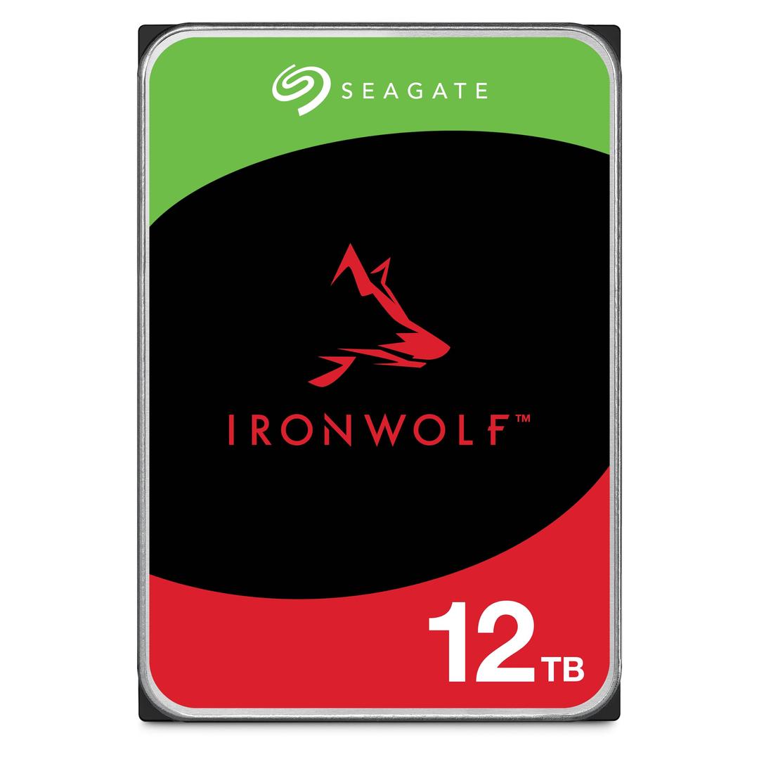 SeagateIronWolf 12TB NAS Internal Hard Drive HDD – CMR 3.5 Inch SATA 6Gb/s 7200 RPM 256MB Cache for RAID Network Attached Storage (ST12000VNZ008/ST12000VN0008)