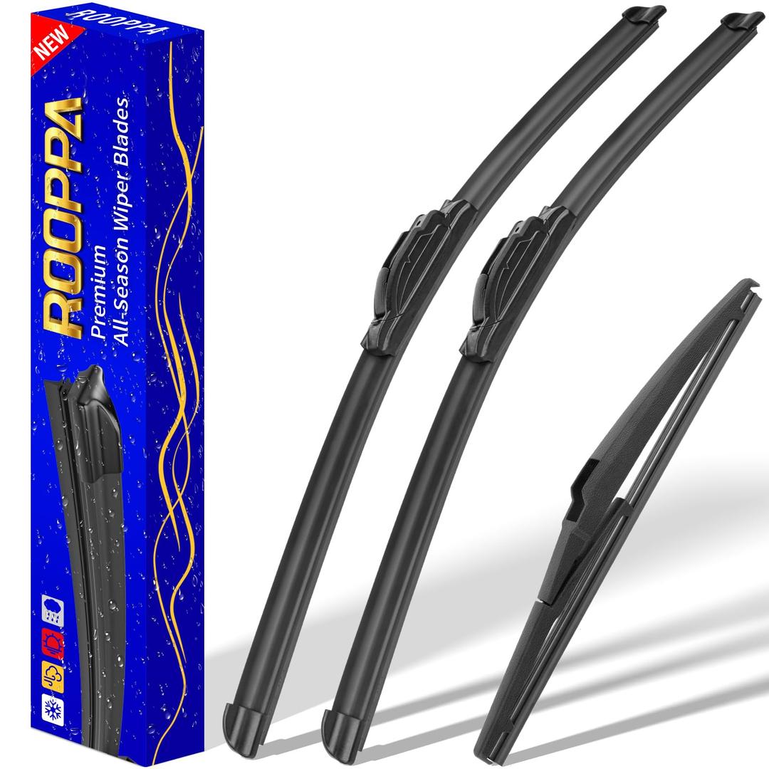 3 wipers Replacement for 2011-2015 Kia Sorento/2010-2019 Kia Soul/2018-2019 Kia Soul EV, Windshield Wiper Blades Original Equipment Replacement - 24"/20"/11" (Set of 3) U/J HOOK