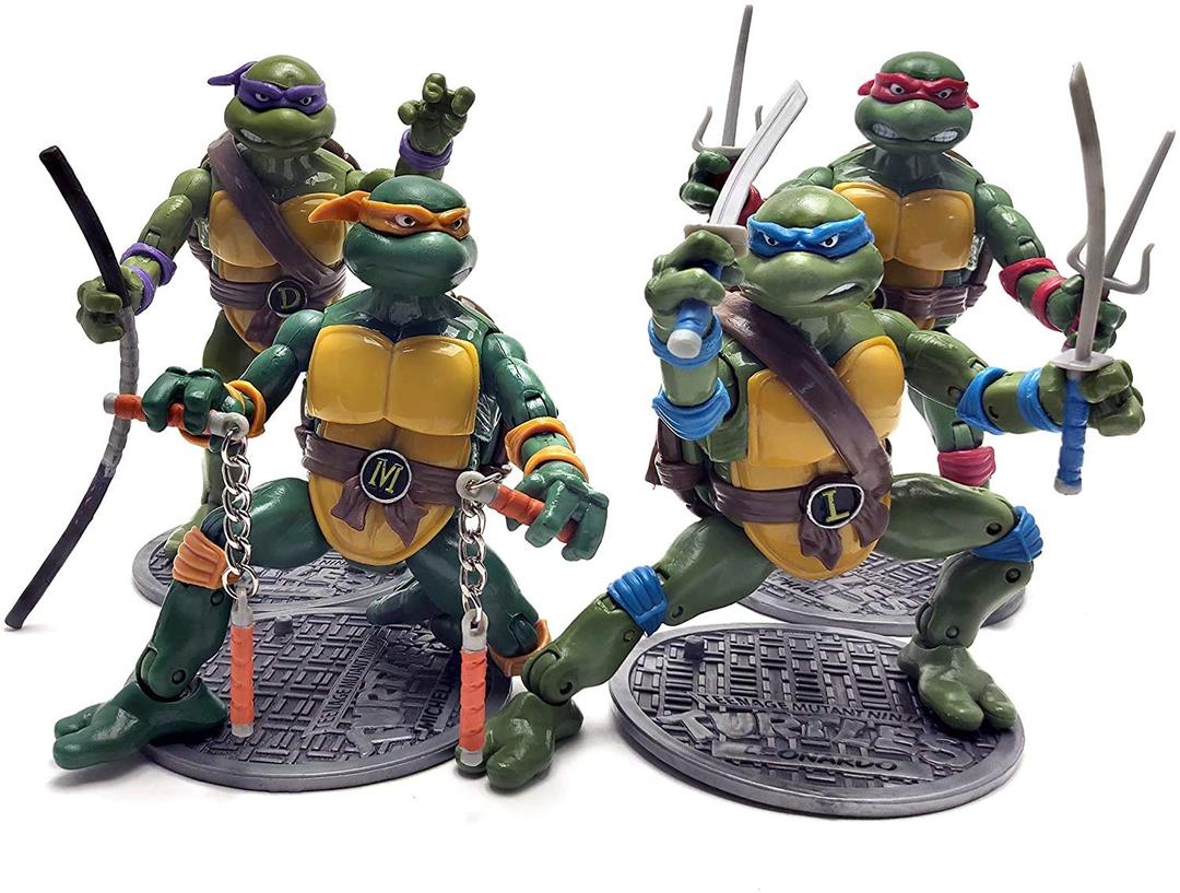 Figuarts Teenage Mutant Ninja Turtles - TMNT Action Figures 1988 Nostalgic Classic Model – Set of 4 Ninja Turtles Retro Action Figures (6.5 Inches)