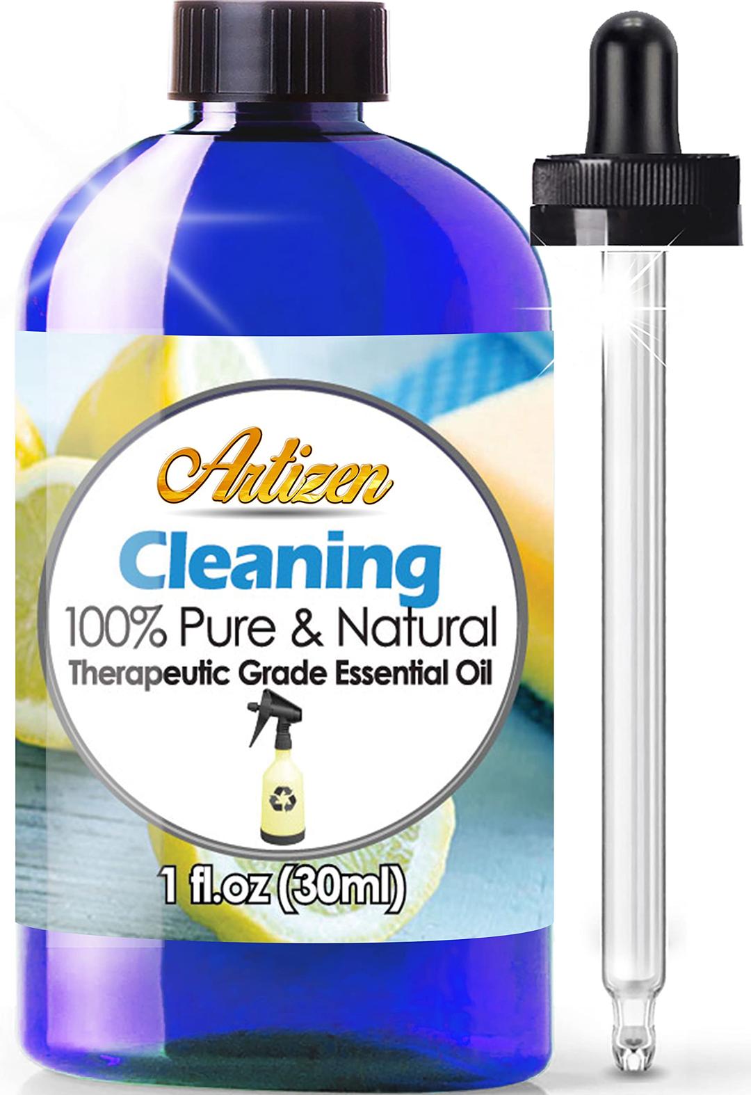 Artizen 30 ml Oil – Cleaning Blend of Essential Oils – Mix in Spray Bottle for Kitchen/Home/Bathroom Cleaner or Air Freshener Spray – Home Essentials – 1 fl oz - Air Freshener Home Scented Oil