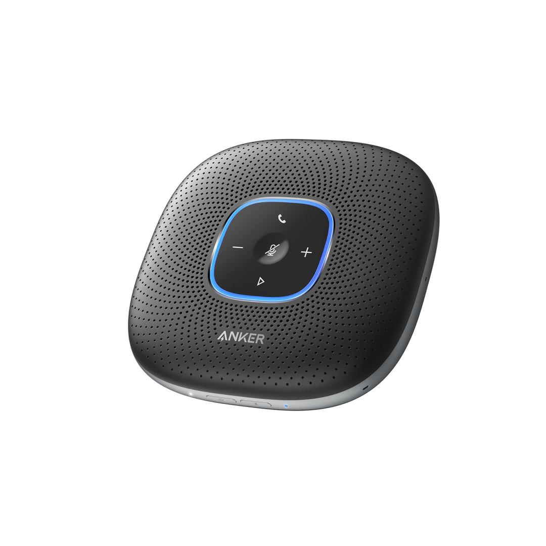 Anker PowerConf Speakerphone, Zoom Certified Conference Speaker with 6 Mics, 360° Enhanced Voice Pickup, 24H Call Time, Bluetooth 5.3, USB C, Compatible with Leading Platforms for Personal Workspaces