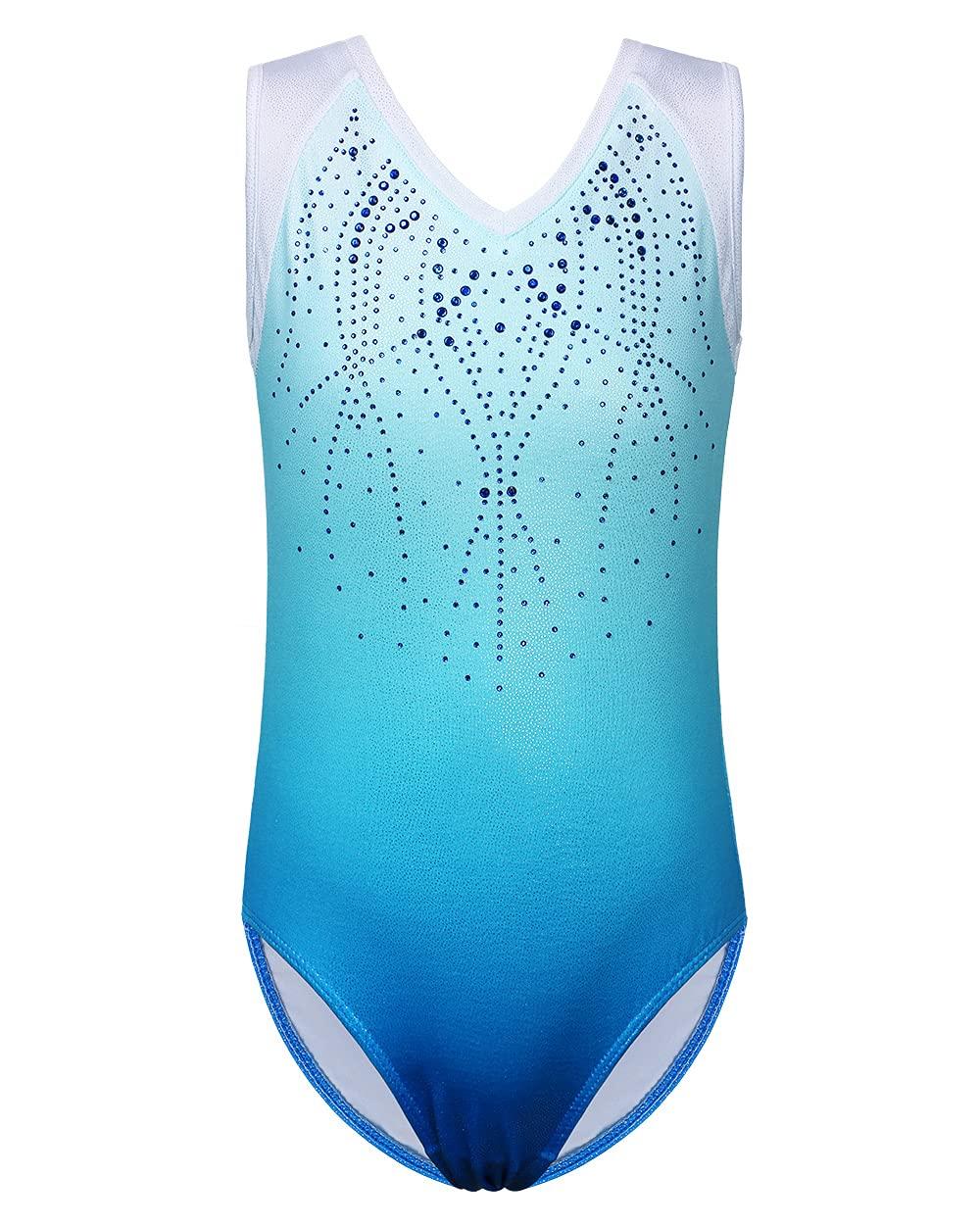 BAOHULU Girls Gymnastics Leotards One-piece 3-14 Years Active Dance Practice Outfit