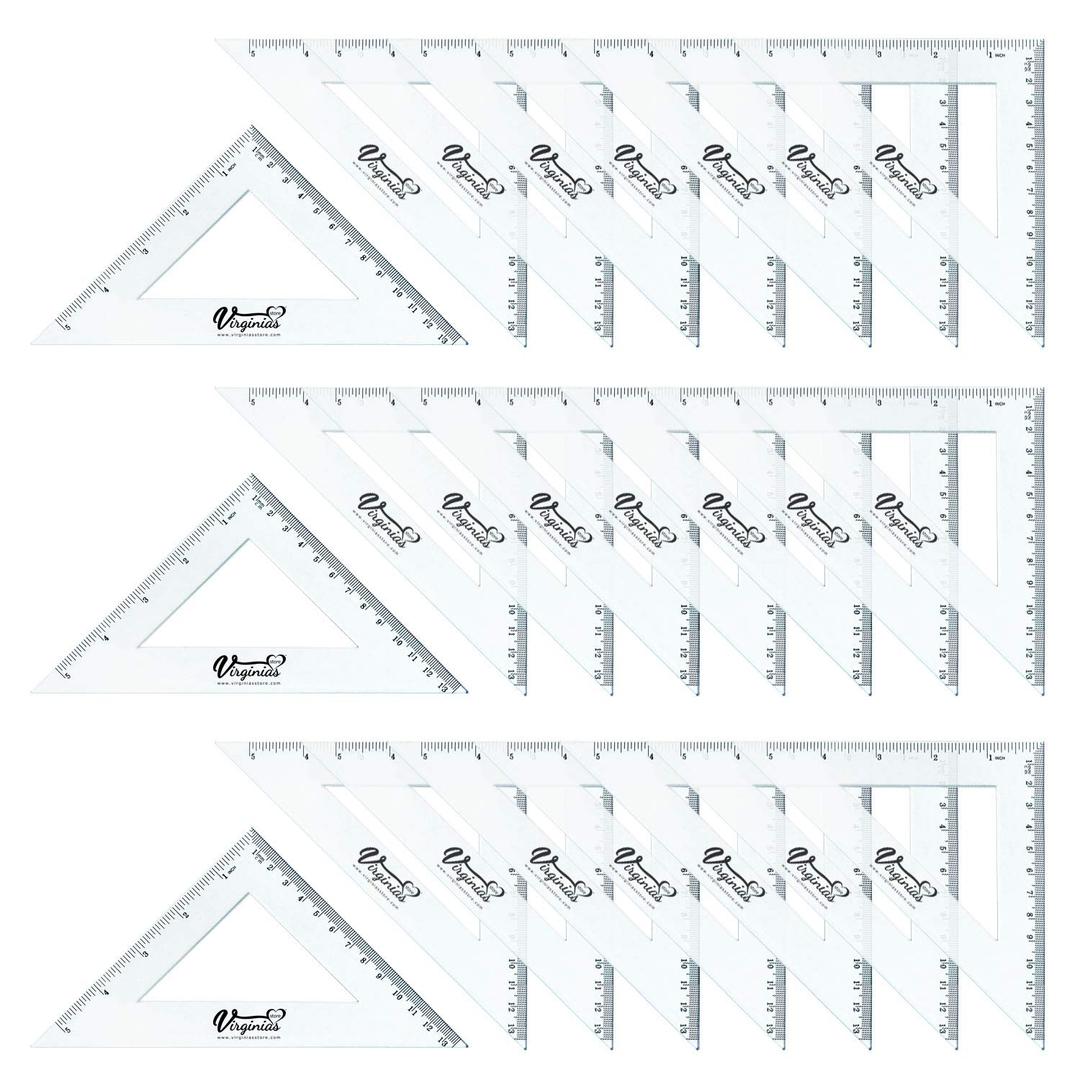 Pack of 24, 90° Set-Squares, 5 inch/ 13cm