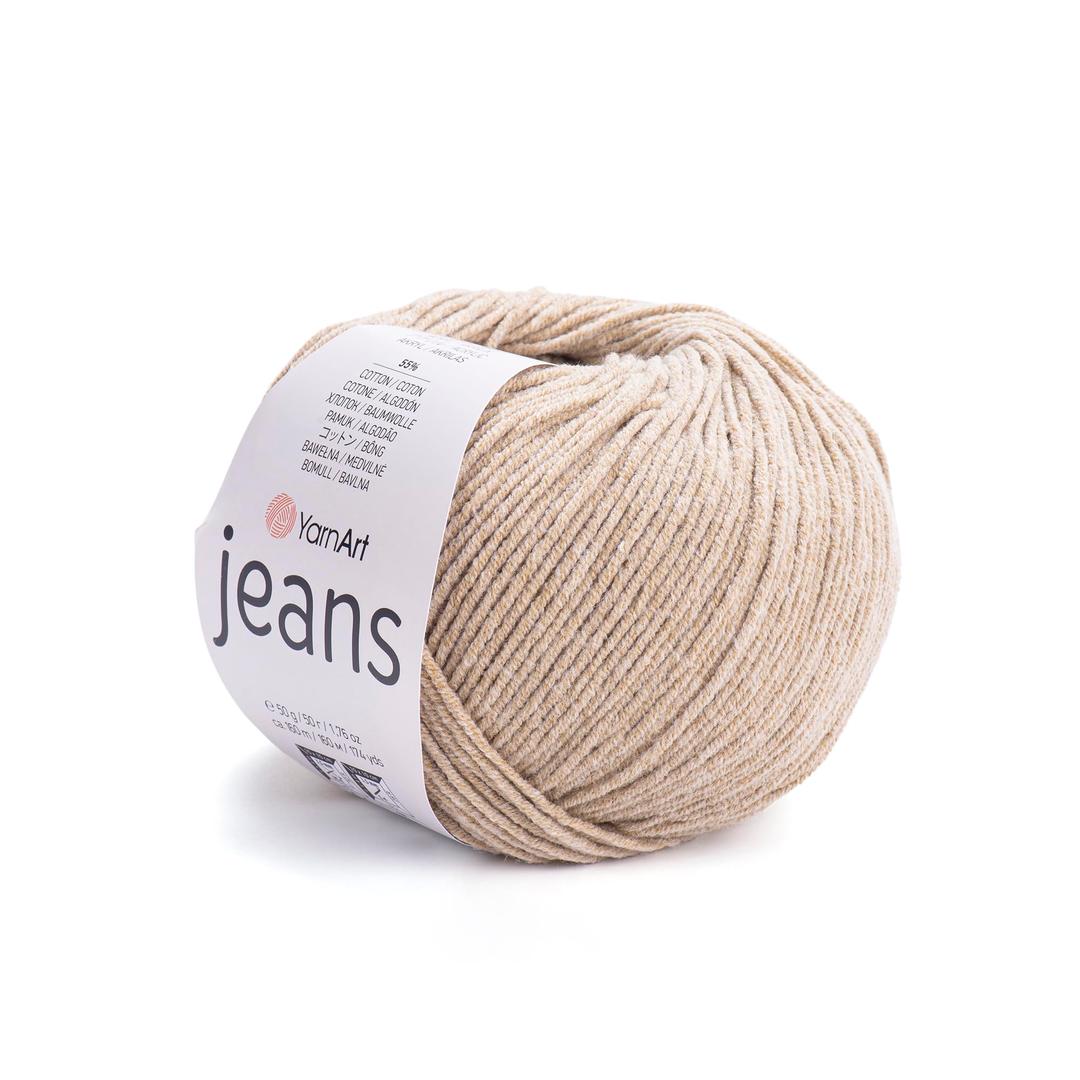 Yarn ArtYarnart Jeans Yarn, Amigurumi Cotton Yarn, Cotton Yarn Crocheting, Knitting Yarn, amigurumi Cotton Yarn, Turkish Yarn, 55% Cotton – 45% PAC (Poliacrylic) Color (48)