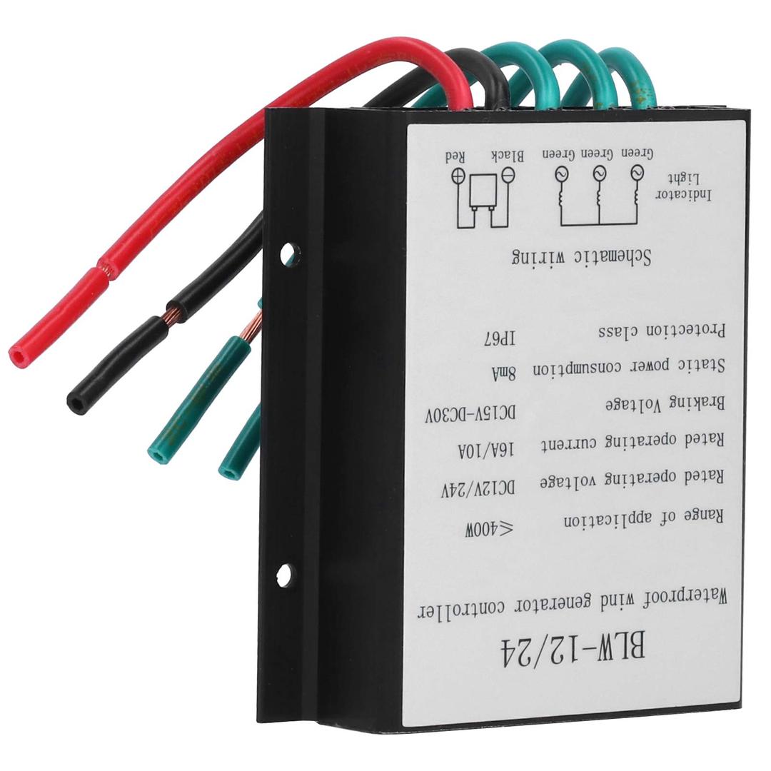 Wind Turbine Controller DC12-24V 400W IP67 Waterproof Wind Turbine Generator Charging Regulator