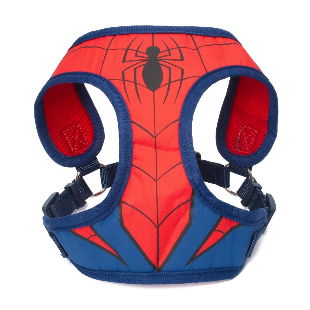 Marvel Comics for Dogs Spiderman Superhero Dog Harness for Small Dogs | No Pull Dog Harness, Dog Vest Harness | Red No Escape Large Dog Harness Spiderman Dog Costume in Size Small (S)