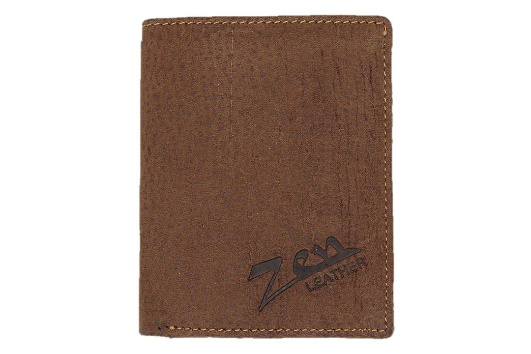 Zen Leather Tan Colour Sleek Unisex Top Grain Original Leather Wallet